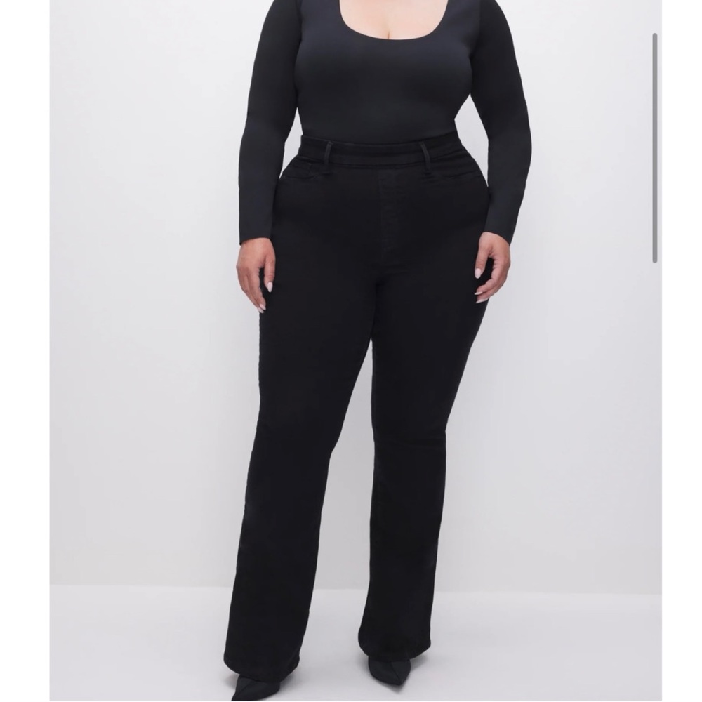 Good American Power Stretch Flare Jeans